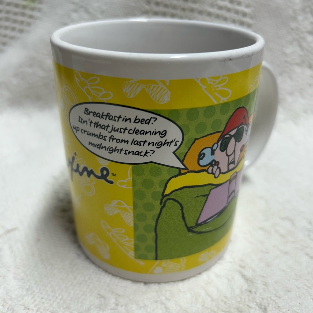 Funny Vintage Hallmark Maxine Mug, "I'm Not Grouchy by Nature; Breakfast in Bed"